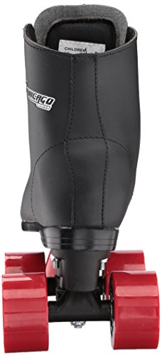 Chicago Skates Boys Rink Roller Skate - Black Youth Quad Skates - Size 1 (CRS190501)