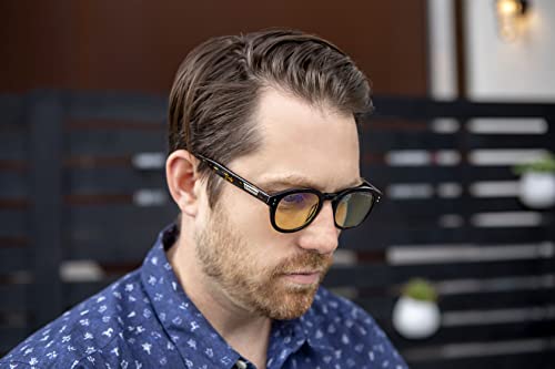Computer Glasses | Blue Light Blocking Glasses | Emery Onyx/Jasper by GUNNAR | Patented 65% Blue Light Protection, 100% UV Light, Anti-Reflective, Protect and Reduce Eye Strain and Dryness