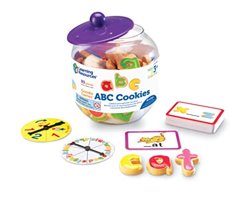 Learning Resources Goodie Games ABC Cookies - 4 Games in 1, Ages 3+ Toddler Learning Toys, ABC Games for Toddlers, Preschool Games, Alphabet Learning Games, Math for Preschoolers