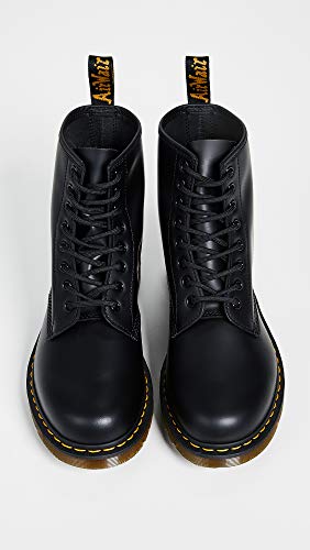 Dr. Martens, Unisex 1460 8 Eye Boot, Black Smooth, 9 US Women/8 US Men