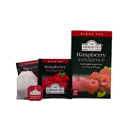 Ahmad Tea Company, Blk Rspbrry, Raspberry Indulgence, 120 Count (Pack of 6)