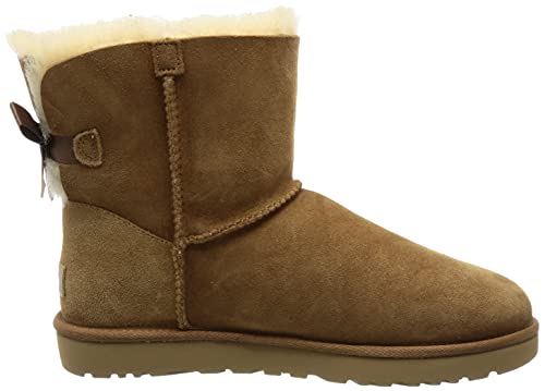 UGG Women's Mini Bailey Bow Ii Boot, Chestnut, 5