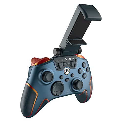 Turtle Beach Recon Cloud Wired Gaming Controller with Bluetooth for Xbox Series X|S, Xbox One, Windows, Android Mobile Devices – Remappable Buttons, Audio Enhancements, Superhuman Hearing – Blue Magma