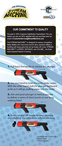 Stream Machine Water Cannon Squirt Gun Soaker Water Launcher Swimming Pool Toy (Color May Vary), DB-1200 (Double Barrel)