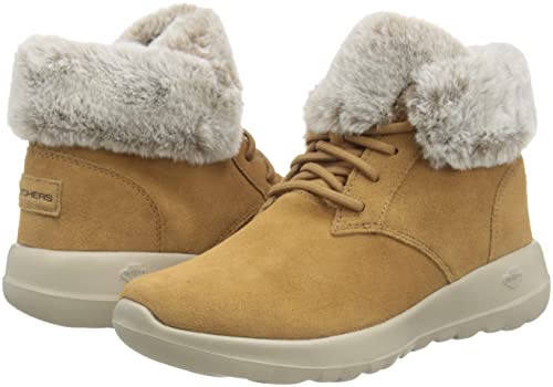 Skechers Women's ON-The-GO Joy-Plush Dreams Fashion Boot, Chestnut, 8