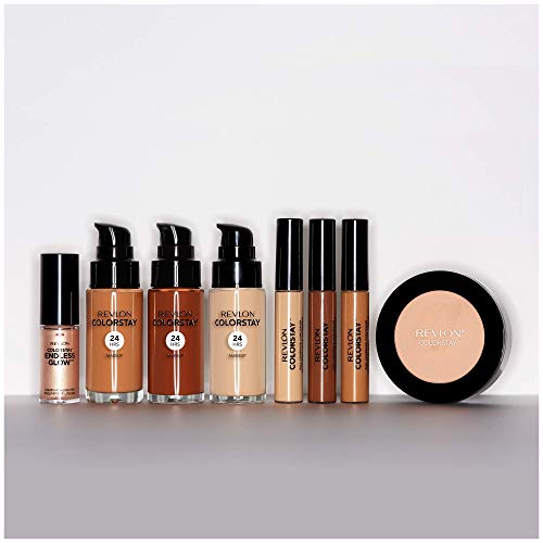 Powder Foundation by Revlon, ColorStay Face Makeup, Longwearing, Oil Free, Fragrance Free, Noncomedogenic, Ivory (110)
