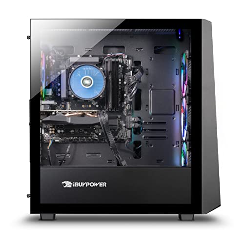 iBuyPower Pro Gaming PC Computer Desktop SlateMR2000 (Intel i3-12100F 3.3 GHz, Nvidia GeForce GTX 1650 4GB, 8 GB 3000 MHz DDR4 RAM, 500 GB NVMe SSD, WiFi Ready, Windows 11 Home)