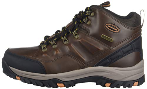 Skechers Men's RELMENT-TRAVEN Hiking Boot, dkbr, 13 Medium US