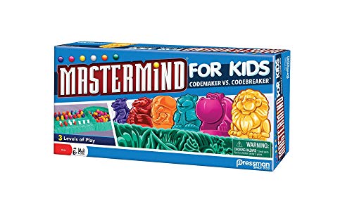 Pressman Mastermind for Kids - Codebreaking Game With Three Levels of Play Multicolor, 5'