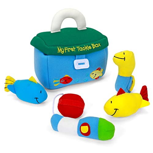 GUND Baby My First Tackle Box Stuffed Plush Playset, 5 Pieces