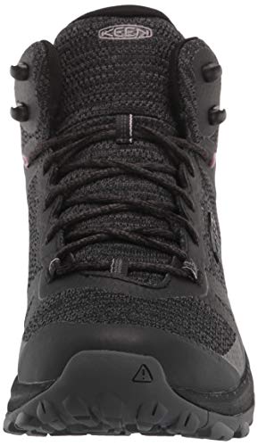 KEEN Women's Terradora 2 Waterproof Mid Height Hiking Boots, Black/Magnet, 9
