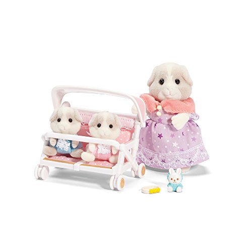 Calico Critters Patty and Paden's Double Stroller