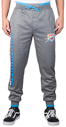 Ultra Game NBA Men's Soft Fleece Active Jogger Sweatpants Heather Charcoal Small