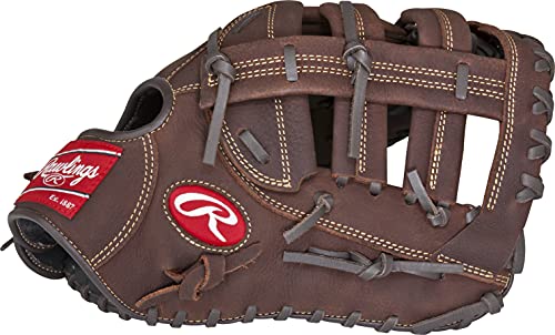 Rawlings unisex adult First baseball infielders mitts, 12.5 inch - Single Post Double Bar Web, Size US