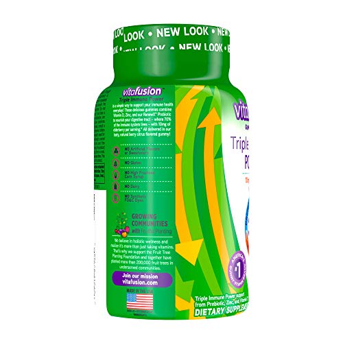 Vitafusion Triple Immune POWER Gummy Vitamins, 60ct