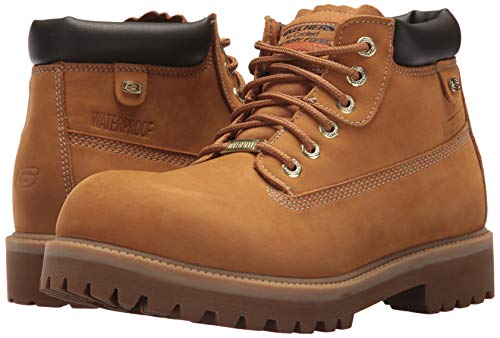Skechers Men's Sargeants-Verdict Waterproof Boot Fashion, WTG, 11.5 Medium US