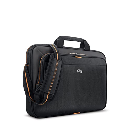 Solo New York Ace Slim Brief 15.6 Inch Device Briefcase, Black
