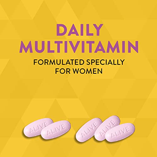 Nature’s Way Alive! Women’s Energy Multivitamin, Supports Whole Body Wellness*, Supports Cellular Energy*, B-Vitamins, Gluten-Free, 130 Tablets