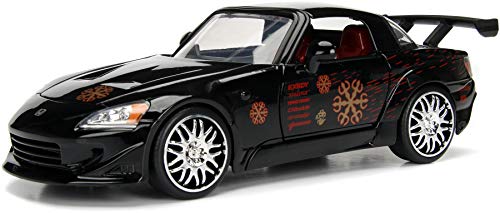 Jada Toys Fast and Furious 1:24 Johnny's Honda S2000 Die-cast Car, Toys for Kids and Adults, Black