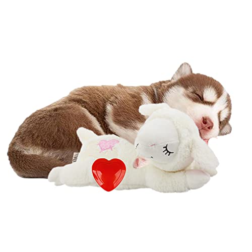ALL FOR PAWS Heartbeat Dog Toy,Dog Anxiety Relief,Sheep Stuffed Dog Toys,Pet Toys,Dog Training and Behavior Aids,Dog Plush Toy