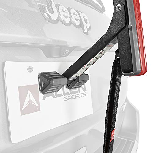 Allen Sports Ultra Compact Folding 1-Bike Trunk Mount Rack, Model MT1-B, Gray powder coated