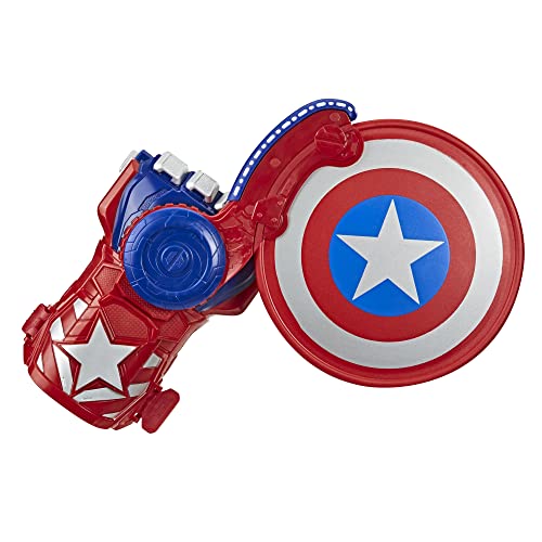 Avengers NERF Power Moves Marvel Captain America Shield Sling NERF Disc-Launching Toy for Kids Roleplay, Toys for Kids Ages 5 and Up (Amazon Exclusive)