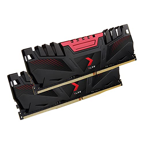 PNY XLR8 Gaming 16GB (2x8GB) DDR4 DRAM 3200MHz (PC4-25600) CL16 1.35V Dual Channel Desktop (DIMM) Memory Kit – MD16GK2D4320016AXR