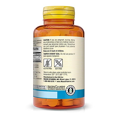 Mason Vitamins Potassium Gluconate 595Mg Tablets, 100-Count Bottles (Pack of 3)