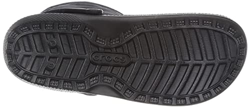 Crocs Unisex Classic Lined Neo Puff Fuzzy Winter Boots Snow, Black/Black, 15 Women/13 Men