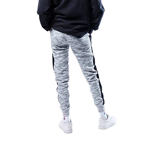 Ultra Game NBA Los Angeles Lakers Womens Active Basic Fleece Jogger Sweatpants, Space Dye Gray, Medium