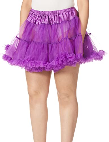Leg Avenue Women's Layered Tulle Petticoat, Purple, O/S