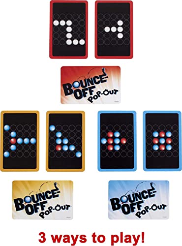 Mattel Games Bounce-Off Pop-Out Party Game for Kids, Adults and Family Night, Bounce Fast or Balls Go Flying for 1-4 Players [Amazon Exclusive]