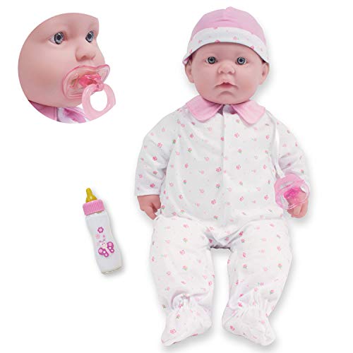 JC Toys Caucasian 20-inch Large Soft Body Baby Doll | La Baby | Washable |Removable Pink Outfit w/ Hat and Pacifier | For Children 2 Years +