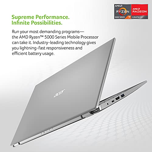 Acer Swift 3 SF314-43-R6NE Laptop | 14' Full HD IPS | AMD Ryzen 7 5700U Octa-Core Processor | AMD Radeon Graphics | 16GB LPDDR4X | 512GB SSD | Wi-Fi 6 | Fingerprint Reader | Backlit KB | Windows 11