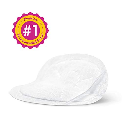 Medela Safe and Dry Ultra Thin Disposable Nursing Pads, 30 Count Breast Pads for Breastfeeding, Leakproof Design, Slender and Contoured for Optimal Fit and Discretion