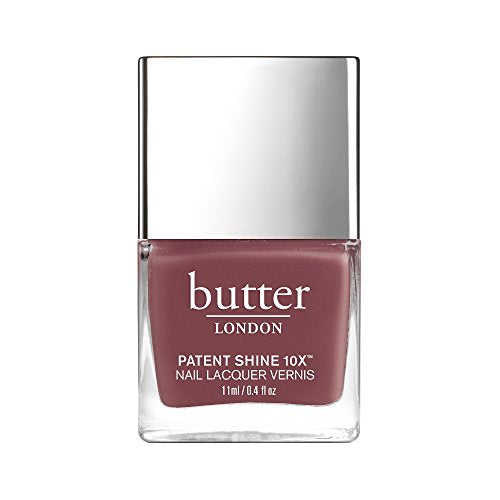 butter LONDON Patent Shine 10X Nail Lacquer, Gel-Like Finish, Chip-Resistant Formula, 10-Free Formula, Cruelty-Free, Polymer Technology, Toff, 0.2 Fl Oz