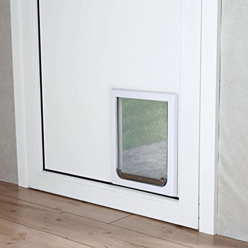 Trixie Pet Products 2-Way Locking Dog Door, Small to Medium Dogs, White