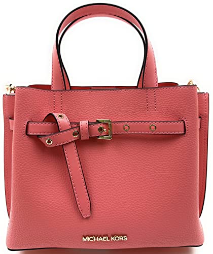 Michael Kors Emilia Small Triple Compartment Satchel Crossbody Bag (GrapeFruit)