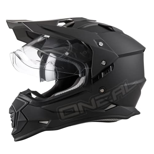 O'Neal unisex adult Full-face-helmet-style Sierra II Helmet Flat Black M 57 58cm , Black, Medium US