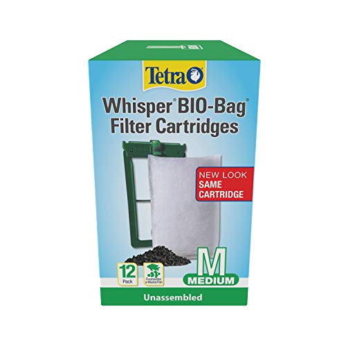 Tetra Whisper Bio-Bag Filter Cartridges For Aquariums - Unassembled Medium (Pack of 12)