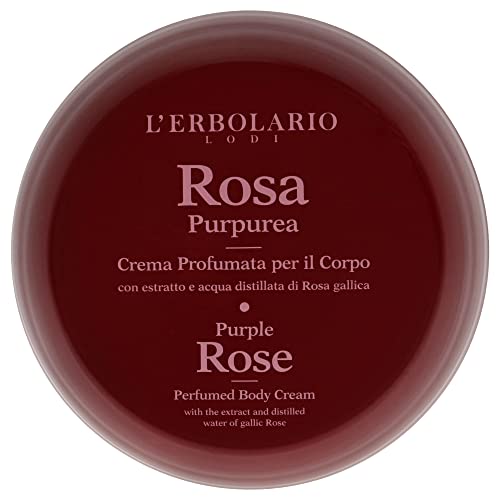 LErbolario Purple Rose Perfume Body Cream For Women 6.7 oz Cream
