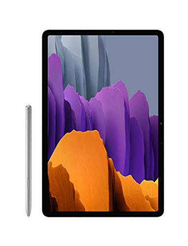 SAMSUNG Galaxy Tab S7+ Plus 12.4-inch Android Tablet 128GB Wi-Fi Bluetooth S Pen Fast-Charging USB-C Port, Mystic Silver