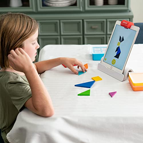 Osmo-Genius Starter Kit for iPad + Family Game Night-7 Educational Learning Games for Spelling and Math-Ages 6-10-STEM Toy Gifts for Kids-Boy andGirl-6 7 8 9 10(Osmo iPad Base Included - Amazon Exclusive)