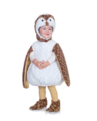 Underwraps Costumes Baby's Barn Owl Belly-Babies, White/Brown/Tan, Medium