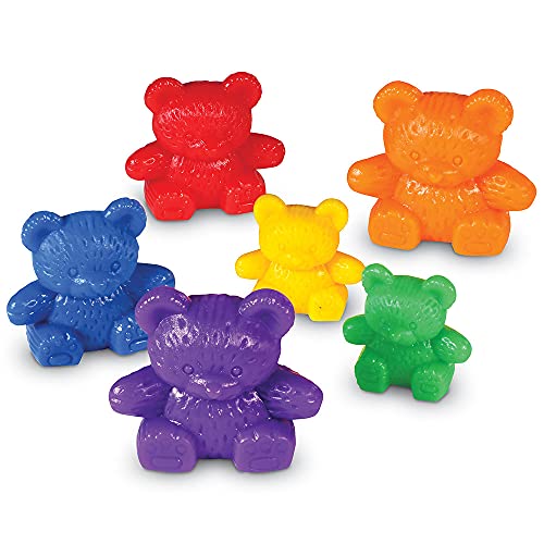 Learning Resources Three Bear Family Counters - 96 Pieces. Ages 3+ Preschool Learning Toys, Counting Toys for Toddler, Social Emotional Learning Toys, Therapy Tool