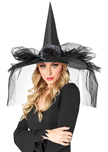 Forum Novelties womens Deluxe Witch Hat Costume Headwear, Black, Adult US