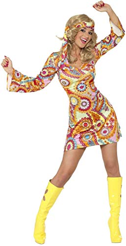 Smiffys - 34060 - 1960s Hippy Costume - Medium - US Dress Size - 10 / 12