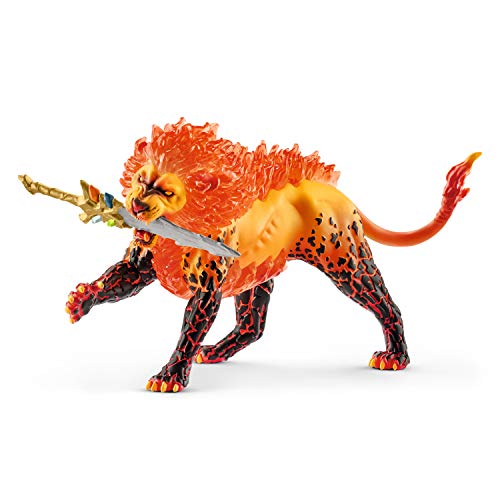Schleich Eldrador Creatures, Mythical Creatures Toys for Kids, Battle for The Super Weapon Set with Ice Monster and Lava Monster Action Figures, 5 Pieces, Ages 7+