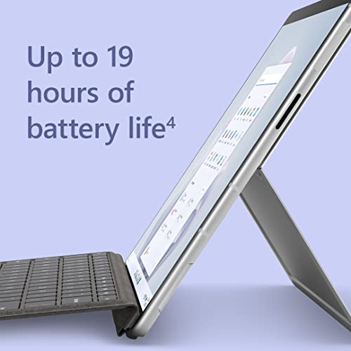 Microsoft Surface Pro 9 (2022), 13' 2-in-1 Tablet and Laptop, 5G Connectivity, Thin and Lightweight, Faster SQ3 Processor for Multi-Tasking, 8GB RAM, 256GB Storage with Windows 11, Platinum