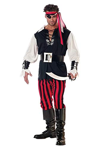 Adult Cutthroat Pirate Costume Large Black